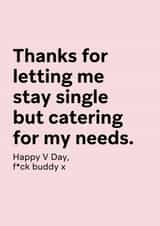 Funny Valentine's Card for Friends - Friends with benefits - Happy V Day created by Thursday