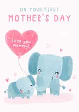 Cute Mother's Day Card - 1st - Elephants created by Jess Moorhouse