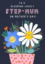 Cute Mother's Day Card - Blooming Lovely Step Mum created by Jess Moorhouse