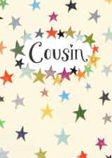 Cute Birthday Card - Star - Cousin created by Love Lucy Illustration