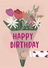 Bouquet Of Flowers On Her Birthday created by Violet Moon