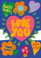 Words of affirmation - to your true love - this valentines and always created by Heather Morgan Illustration