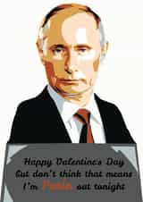 Tongue in cheek funny Valentin's day card created by Total Bad Cards