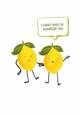 Cute Lemons Couples Card, perfect for Valentine, or just beause. created by The Gifting Knot