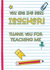 Thank you for teaching me created by The Gifting Knot