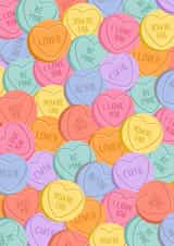 Cute Love Hearts Valentines Card for Partner or Bestie created by Sarah Cowan