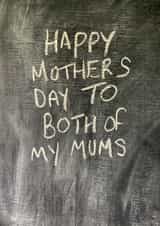 Cute Mother’s Day Card -  Both Mums - LGBTQ+ created by Hot Balloon Art