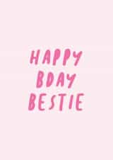Cute Birthday Card - Bday Bestie - Bestfriend created by EK DESIGN
