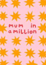 Mum in a Million Mother's Day Card - Starry Mother's Day Card created by Lately Studio