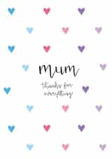 Heart Mother's Day Card - Mum, Thanks for Everything created by Beloved Creations