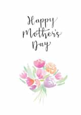 Cute Mother's Day Card - Bunch of Watercolour Flowers created by Beloved Creations