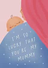 Cute So Lucky Card for Mummy from Baby - First Mother’s Day created by Painted Parasol Studio