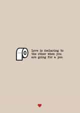 Funny Valentines day poo card for boyfriend, for girlfriend created by Design By Eleven