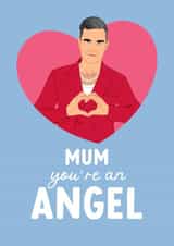 Cute Mother's Day Card - You're an Angel - Robbie Williams created by The Cake Thief