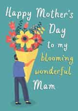 Sweet Mother's Day card from Son - Blooming wonderful Mam created by This is Awesome