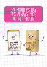 Funny Mother's day Card - Flour - Punny created by Quitting Hollywood
