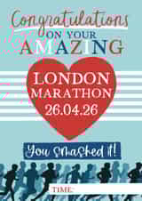 London Marathon 2025 Good Luck Card created by Giddy Kipper