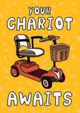 Cheeky Birthday Card - Mobility Scooter - Old Age created by AbiGoLucky