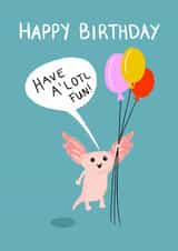 Cute Birthday Card - Axolotl - For Friend or Loved One created by LittleTalesByGem