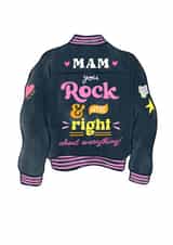 Mam Mother’s Day Card - Mam You Rock and Were Right About Everything! created by Helen Thompson