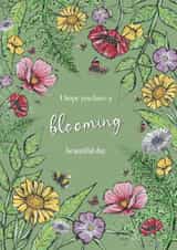 Garden and Nature Lovers Birthday Or Celebration Card created by Abbi Olivia Designs