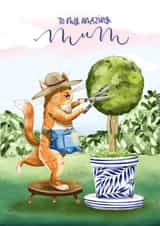 Cat Topiary Mother's Day Card created by Alexandra Hammatt