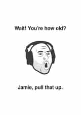 Joe Rogan funny birthday card created by Ethan Brown