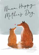 Cute Mother's Day Card - Cute Fox - Nana created by Making Meadows Ltd