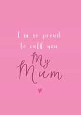 Proud You're My Mum Card created by Hoobynoo
