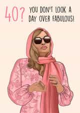 Funny Birthday Card - The White Lotus - 40 - Netflix created by Poppy & Mabel 