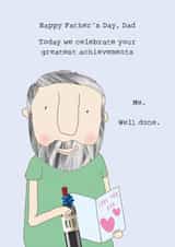 Cheeky Father's Day card - Dad Achievement created by Rosie Made A Thing