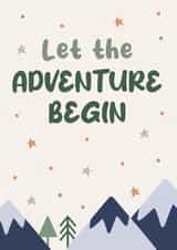 New Adventures Card - Let the adventure begin - Travelling - New Job created by Bev O'Connor || @oconnordesign