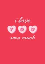 i love you sooo much! Valentine's Day & Anniversary card created by @pepperpeachillustrations