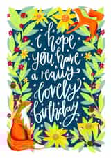 Fun Foxy Birthday Card For Nature Loving Friend created by The Sunshine Bindery