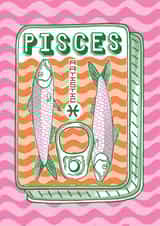 Cute Birthday Card - Pisces - February and March created by Jacqueline Colley