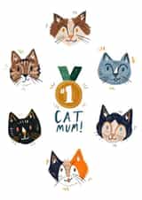 Cute Mother's Day Card to the Number One Cat Mum! created by Amy Harwood