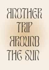 Boho Birthday Card for Her - Bohemian Minimalist Aesthetic created by LA VIE GRISE