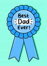 Best Dad Ever! Perfect fathers day or birthday card for the best dad ever! created by Holly Murray Doodles