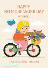 Cute Retirement Card - No More Work Day created by NICHOLA COWDERY ILLUSTRATIONS 