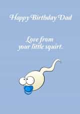 Funny birthday card for dad created by Lee Rees