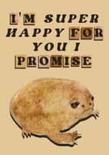 I'm Happy for You - Sarcastic Congratulations Card created by The Wobbly Pot