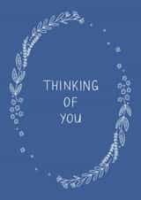 Traditional and simple floral 'thinking of you' card for friend or family created by Ally Johnson
