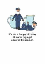Funny Birthday Card - Covered Jugs - Pun created by mungo and shoddy