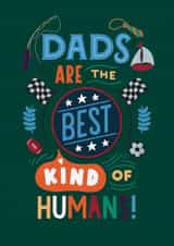 Cute Father's Day Card - Best Kind of Humans created by Leonie Creates