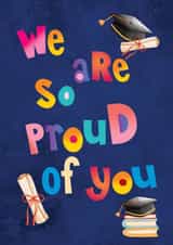 Cute Graduation Card - So Proud of You created by Nidd And Rigg!