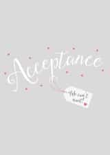 Acceptance card - We can't wait! created by Wink Design - Michelle Roberts
