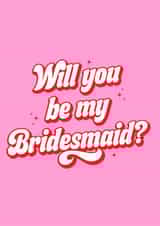 Cute Wedding Card - Will you be my Bridesmaid? created by Blush & Blossom 