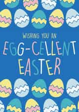 Cute Easter Card for Children - Wishing You An EGG-cellent Easter created by Hiya Pal