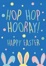 Funny Easter Card for Children - Hop Hop Hooray! Happy Easter created by Hiya Pal