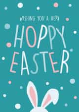 Sweet Easter Card featuring Bunny Ears - Wishing You A Very Hoppy Easter created by Hiya Pal